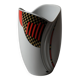 Vase Mitterteich Bavaria, géométrique postmoderne, Allemagne, années 1980