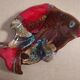 1950s glazed ceramic dish