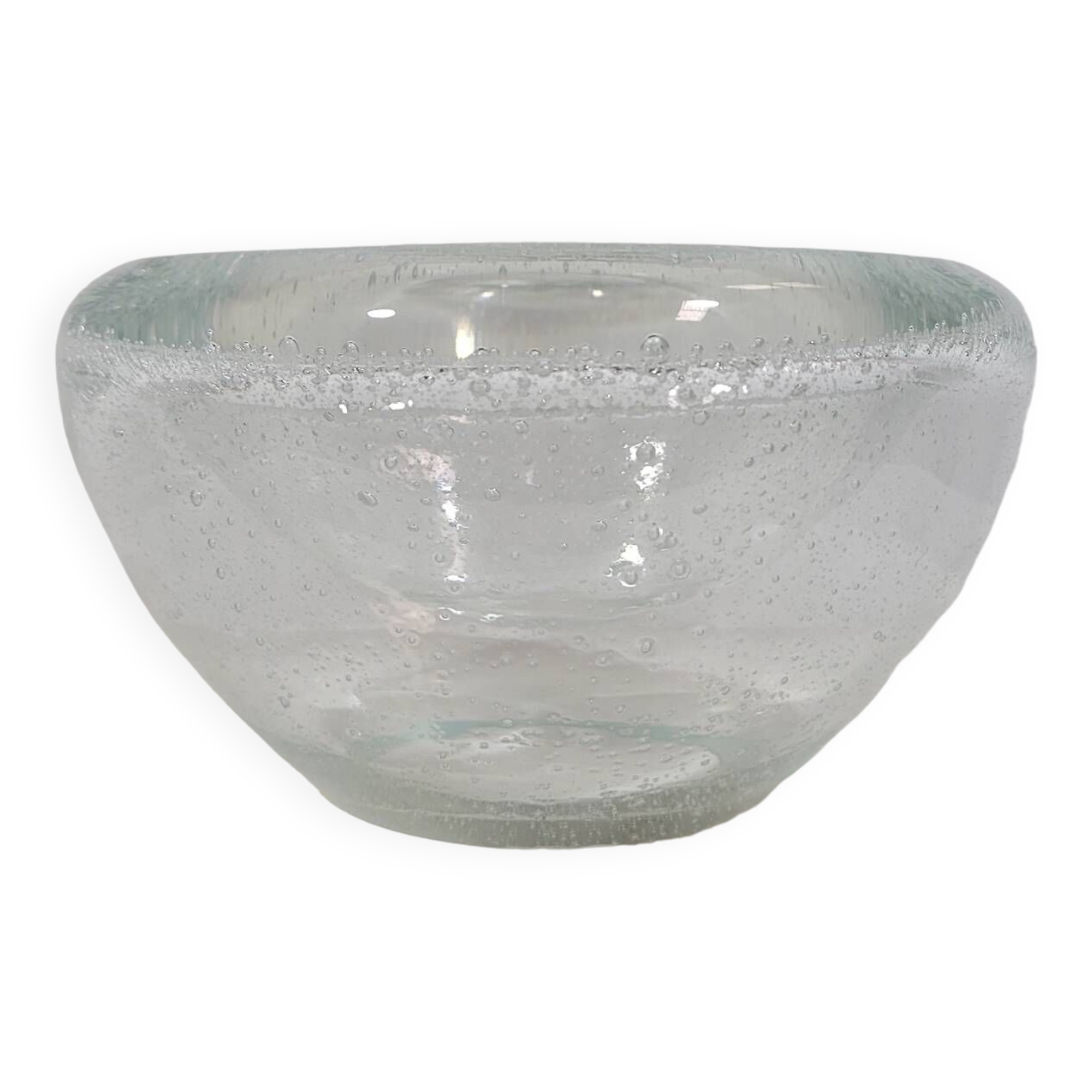Vintage pocket in blown glass dlg Alvar Aalto circa 1960