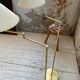 Pair of SCE floor lamps articulated brass 70s