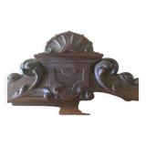 Old wooden pediment