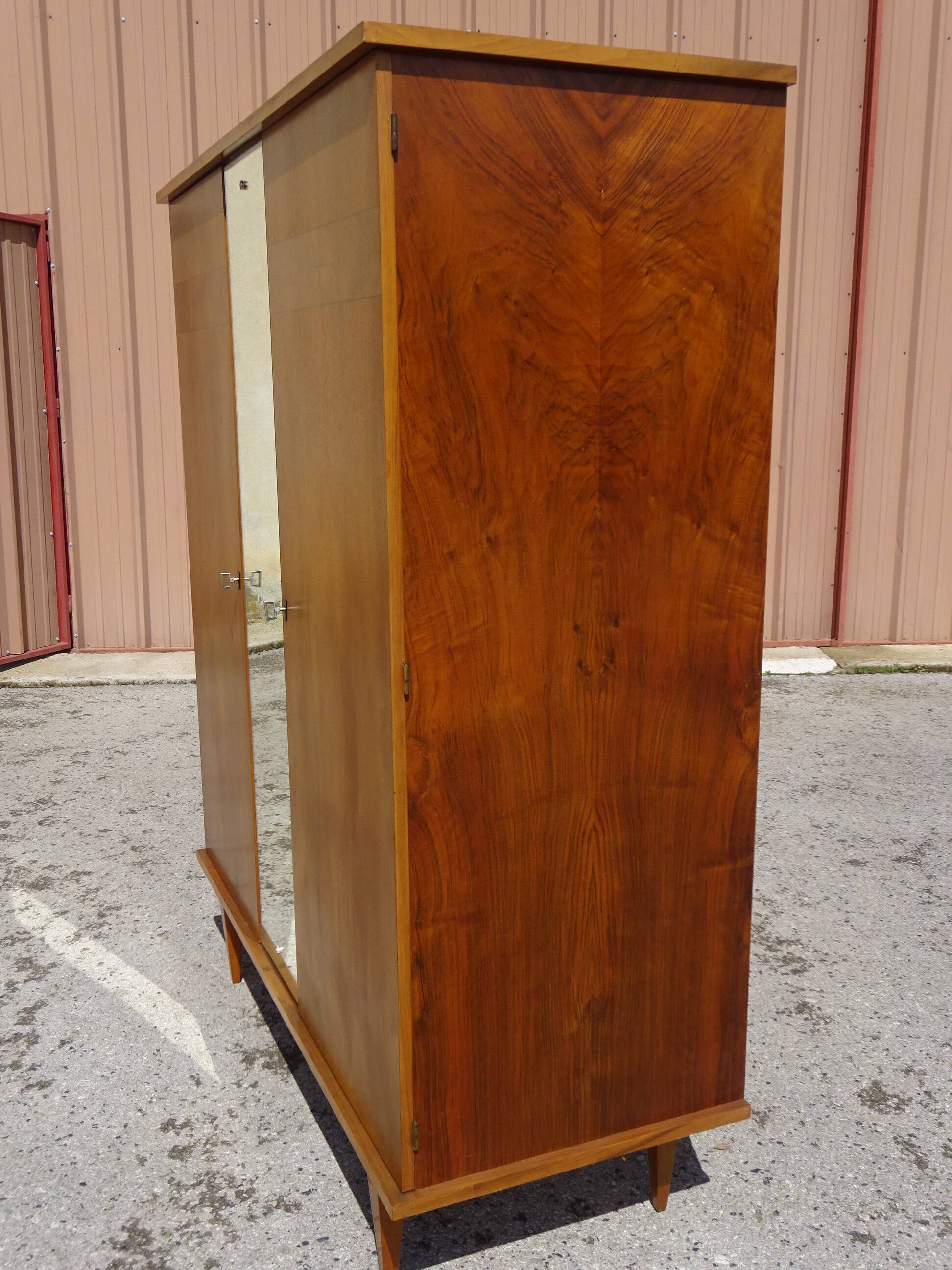 Vintage wardrobe, closet and shelves