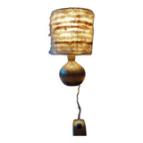 70's ceramic and wool lamp