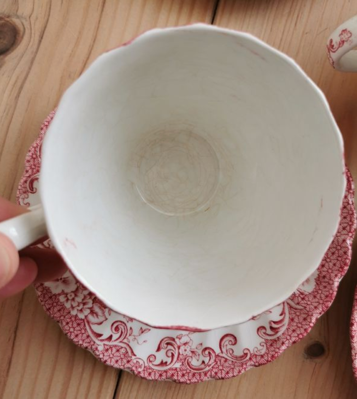 Vintage ironearth cups and cups Johnson Bros.