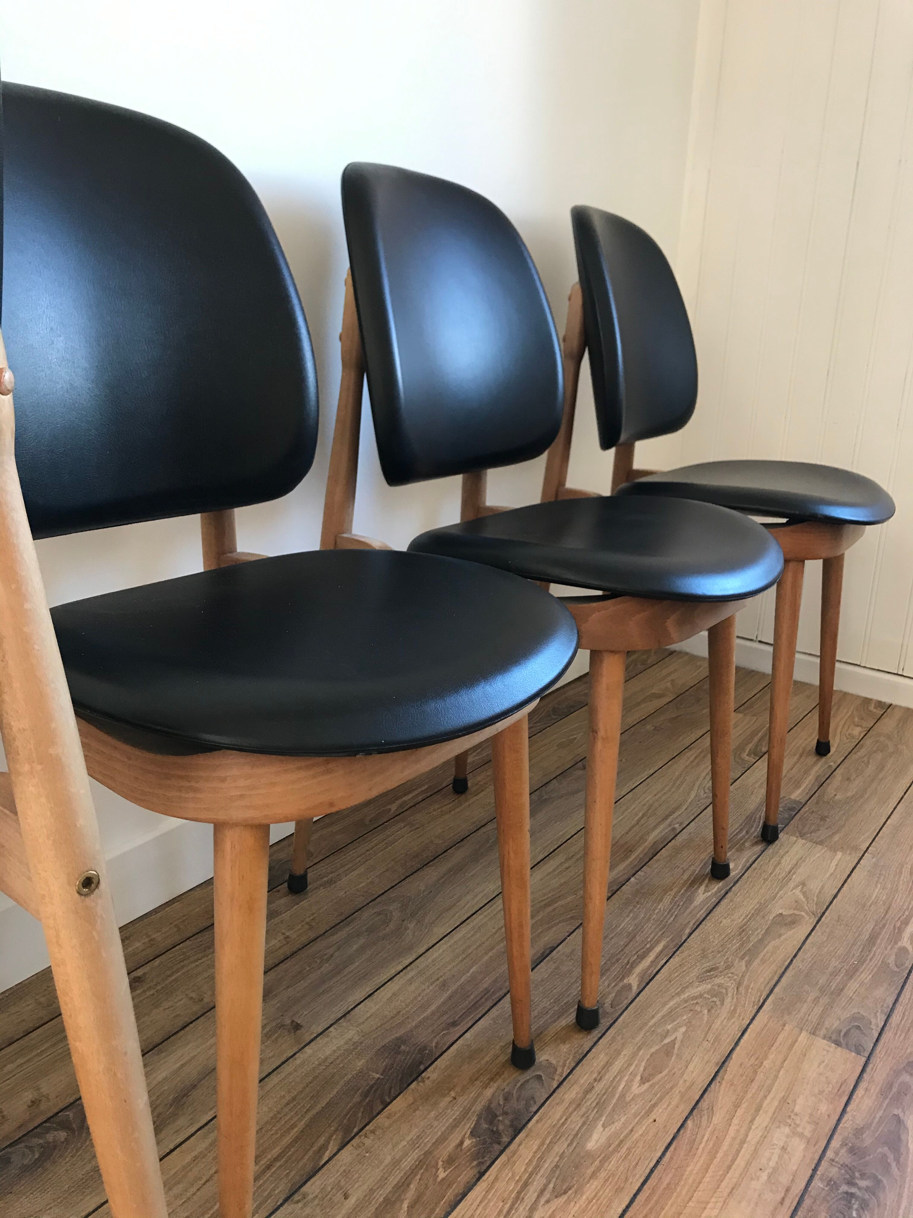 Lot of 6 chairs Baumann model pegasus