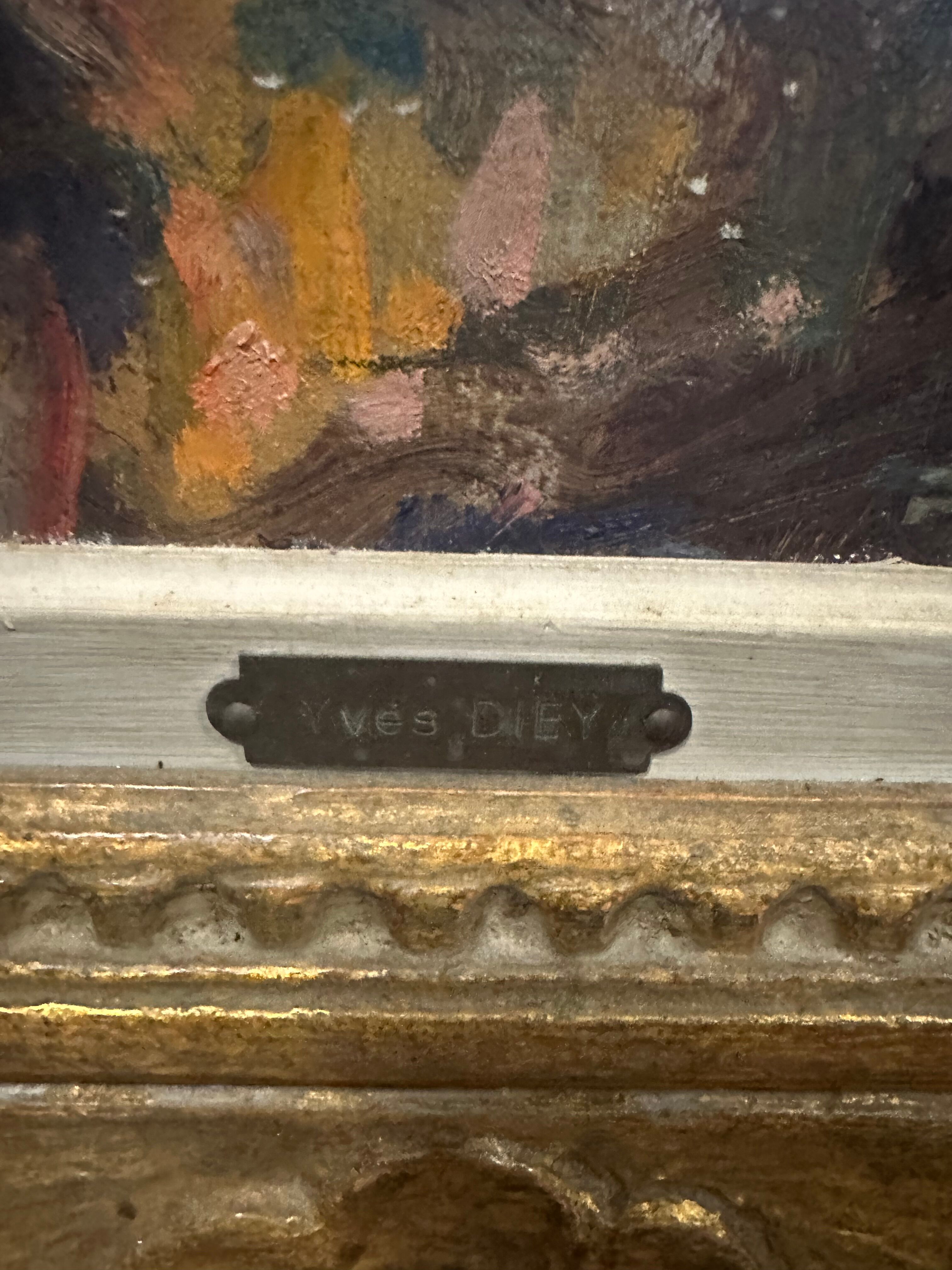 Oil on canvas Spanish Scene