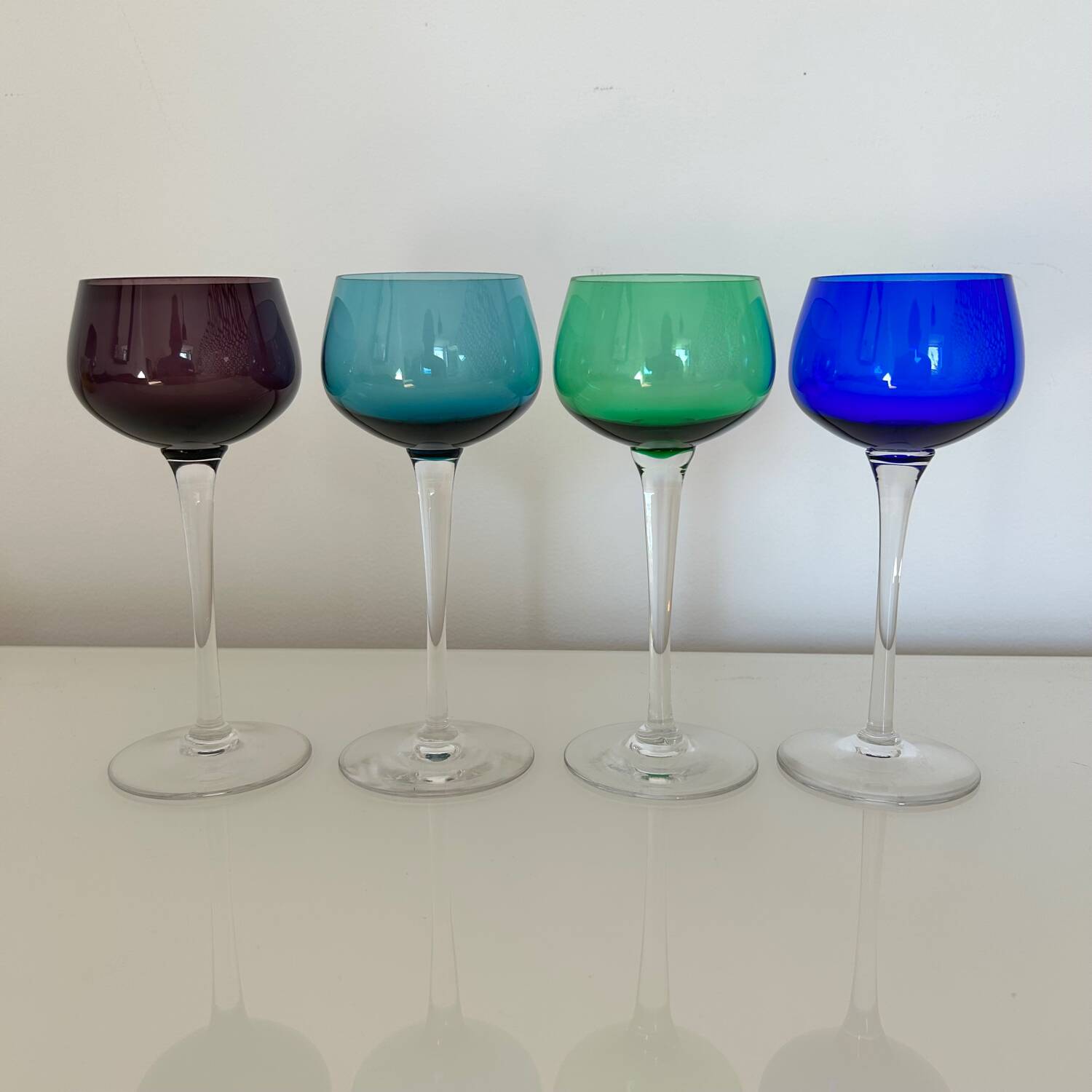 Set of 4 Alsace wine glasses