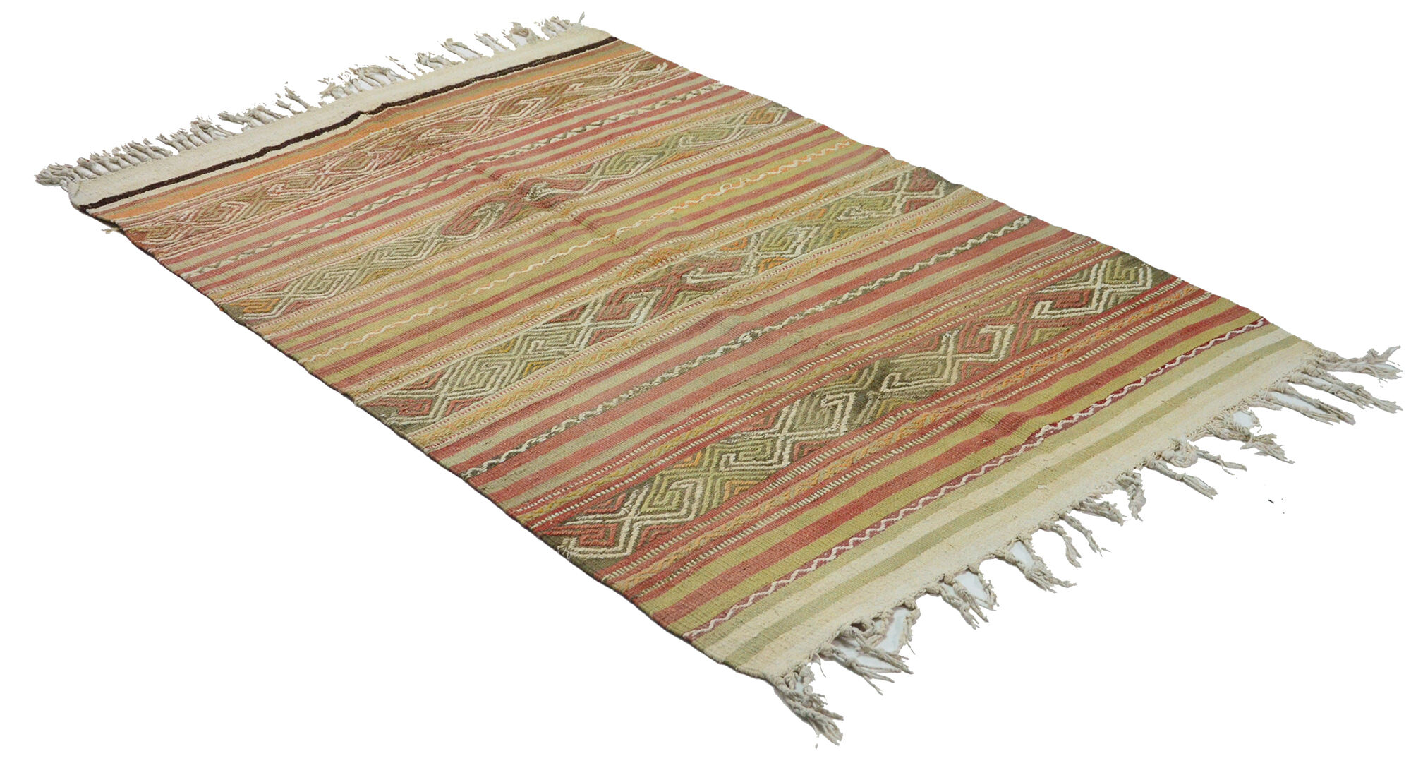 Anatolian handmade kilim rug 195 cm x 136 cm