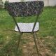 Duo of chairs formica patterns flowers graffiti