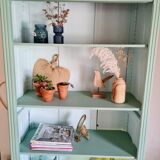 Green bookcase cabinet