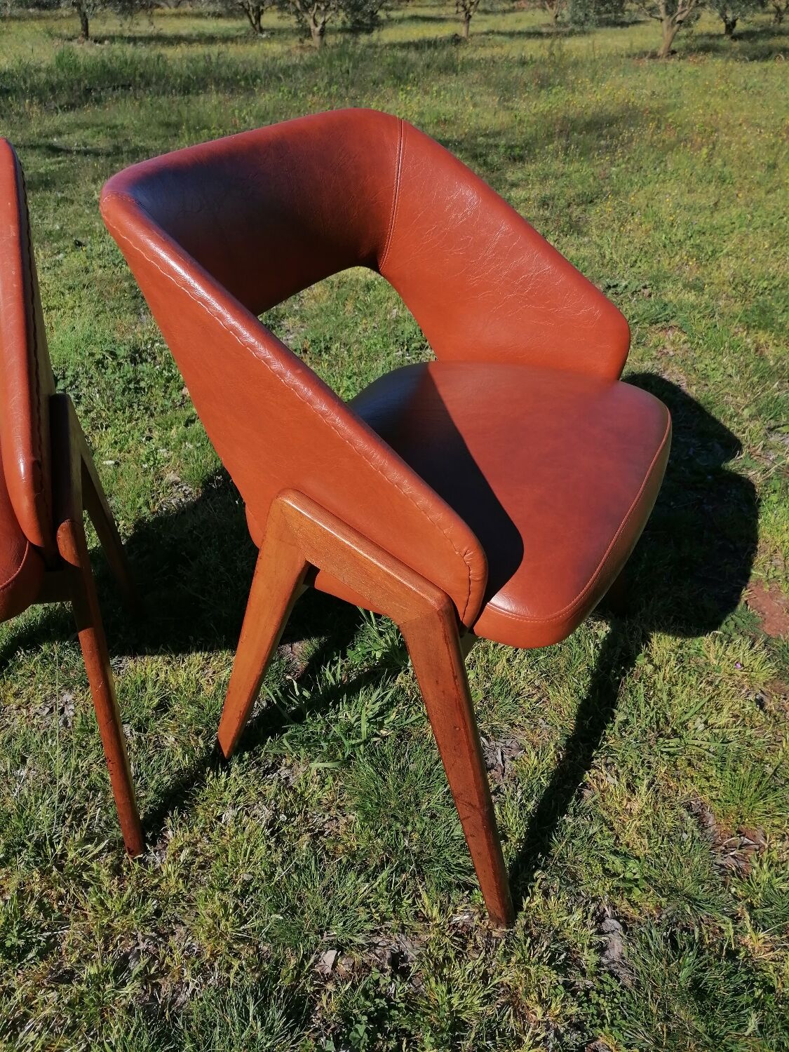 Pair of shell armchairs n°634 by Michel Ducaroy for Roset SNA