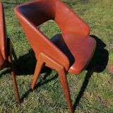 Pair of shell armchairs n°634 by Michel Ducaroy for Roset SNA