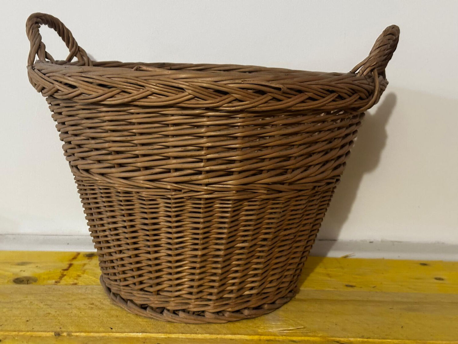 Basket - Vintage woven wicker basket