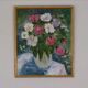 Original Oil on Canvas – “Large Bouquet” by JJ – Signed, Framed 65 × 77 cm