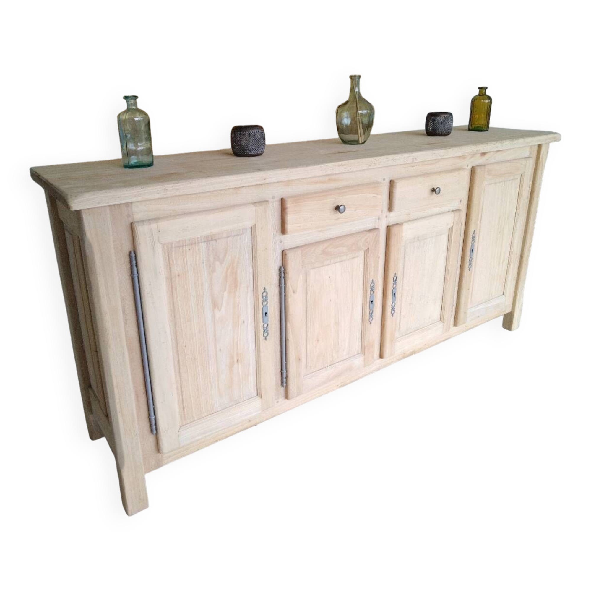 Large renovated solid oak sideboard