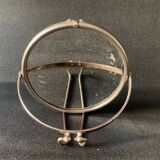 Small old barber's mirror, round, 2 sides, 1930