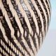 Vintage minimalist ceramic vase Wekara sgraffito