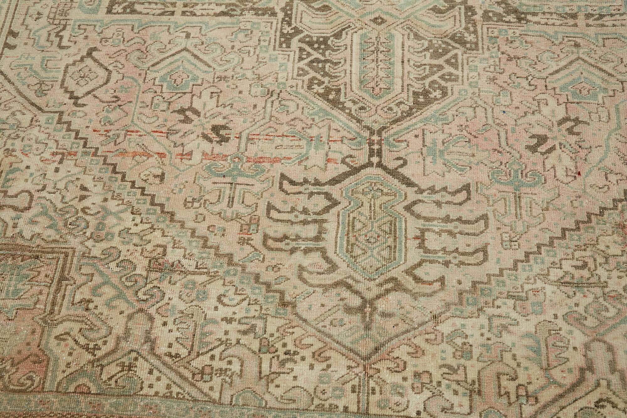 1970s 257 cm x 338 cm beige wool carpet