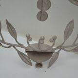 Set of 3 wall sconces in painted metal
