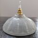 Antique opalescent pressed glass cup pendant lamp, art deco portable lamp