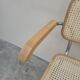 Breuer style armchair in original vintage canework