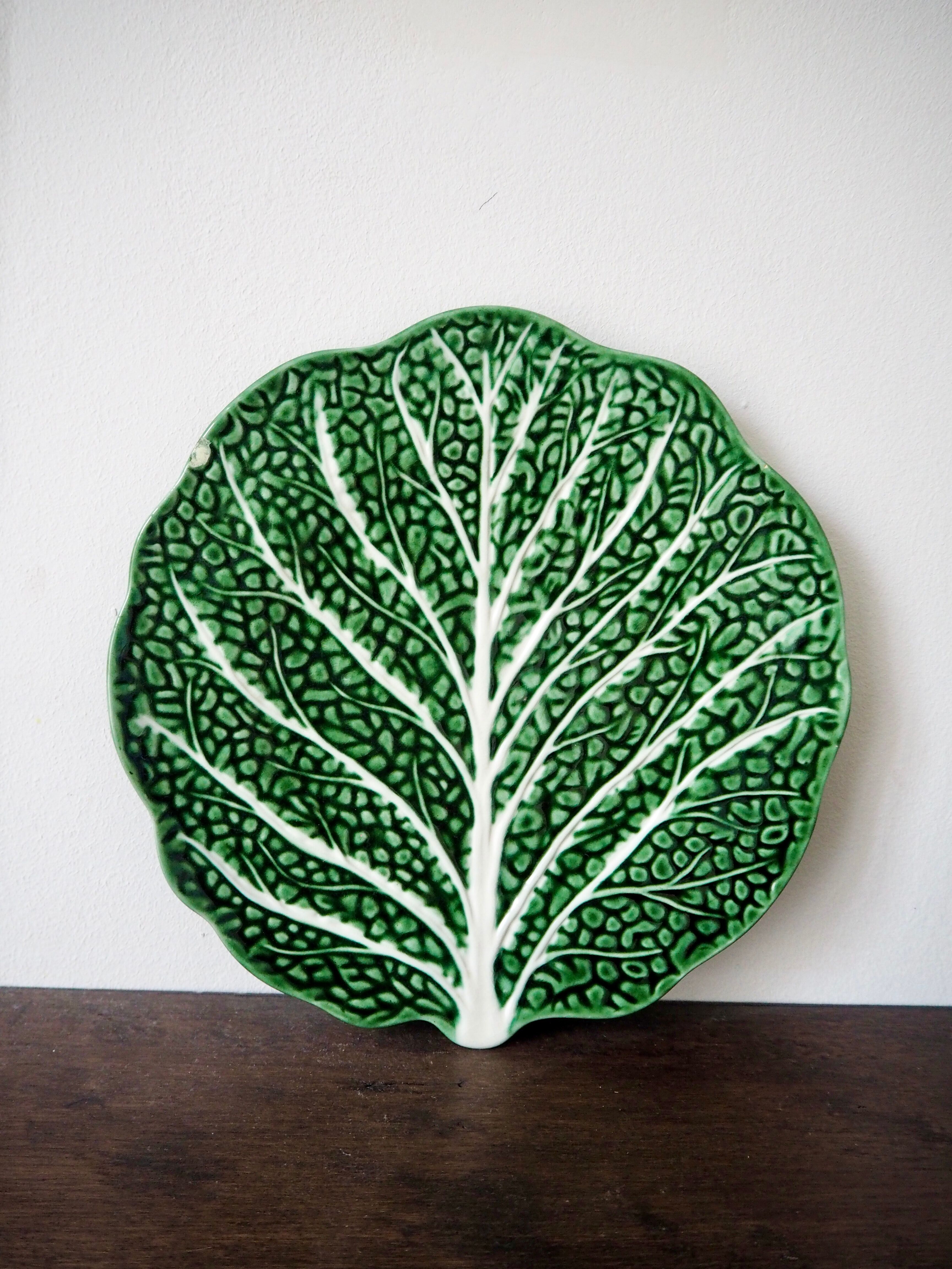 Souptureen and dish in cabbage slip