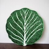 Souptureen and dish in cabbage slip