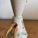 Handcrafted pitcher with floral motif