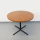 Large round coffee table in vintage Scandinavian style, modular into a table.