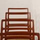 6 chaises modèle 82 en teck et corde par Niels Otto Møller