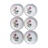 Lot 6 flat plates Digoin Sarreguemines