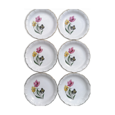 Lot 6 flat plates Digoin Sarreguemines
