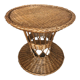 Diabolo coffee table in vintage woven wicker #a040
