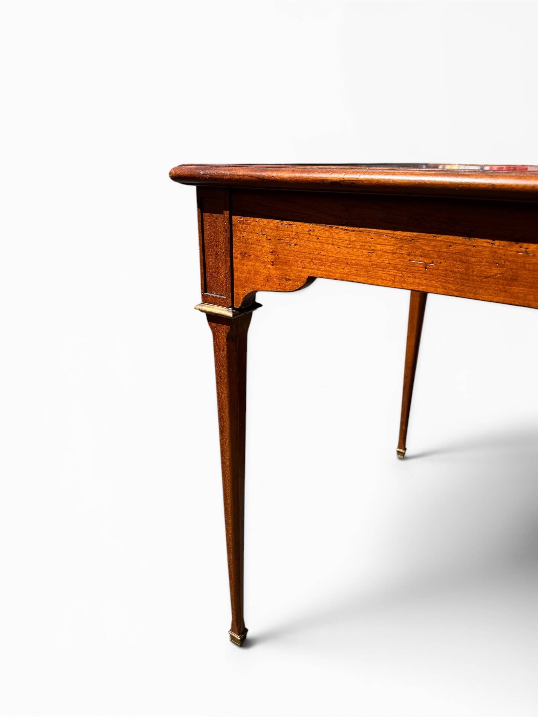 Square game table "tric trac" in Louis XVI style, 19th century.
