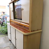 Buffet vintage, bois et formica, 1950
