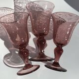 3 Biot stamped water glasses
