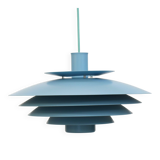 Unique blue colored Nordic Pendant Lamp by Form Light model 52610, Denmark