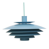 Unique blue coloured Nordic Pendant Lamp by Form Light model 52610, Denmark