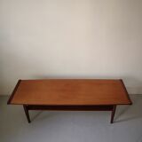 Scandinavian teak wood coffee table, 1960