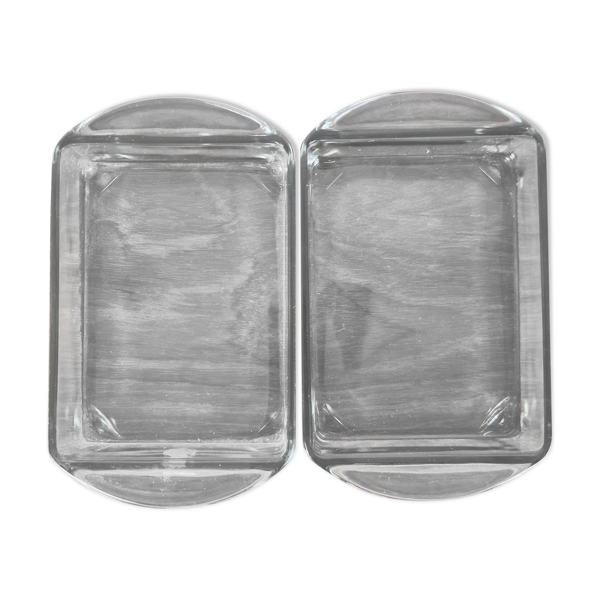 Plateau en teck et ramequins en verre, Danemark, 1960