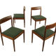 Wool and teak dining chairs by Lübke, 1960s, set of four