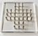 1970s design solitaire game – Plexiglass and chrome metal – Vintage