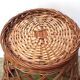 Wicker wastepaper basket, 1970s