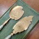 Antique fish service 2 pieces in box – Belle Époque silverware