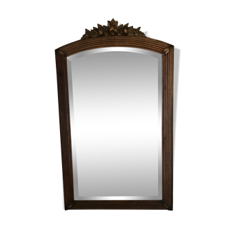 Mirror with flower ornament - 110x64cm