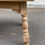 Renovated art deco extendable wooden dining table 235cm