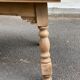 Table à manger extensible art déco rénovée en bois 235cm