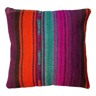 Housse de coussin kilim turc vintage 40 x 40 cm