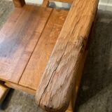 Fauteuil à bascule enfant en bois massif