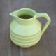 Pitcher Onnaing France 71, yellow pitcher, Art Deco ceramic pitcher, small p